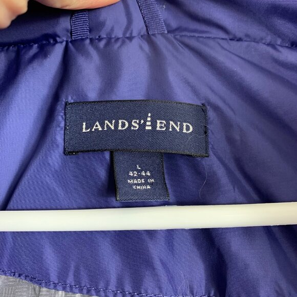 Vintage Y2K Lands’ End Men’s Goose Down Puffer Vest Gorpcore Retro Sz Large - Picture 6 of 7